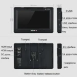 VILTROX DC-70II 7 Inch 4K HD Camera Director Monitor Film Camera Video Monitor - Image 3