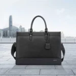 Bopai 11-98811 Leather Business Large-capacity Laptop Handbag Messenger Briefcase - Image 2