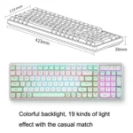 LANGTU GK102 102 Keys Hot Plugs Mechanical Wired Keyboard. Cable Length: 1.63m, Style: - Image 3