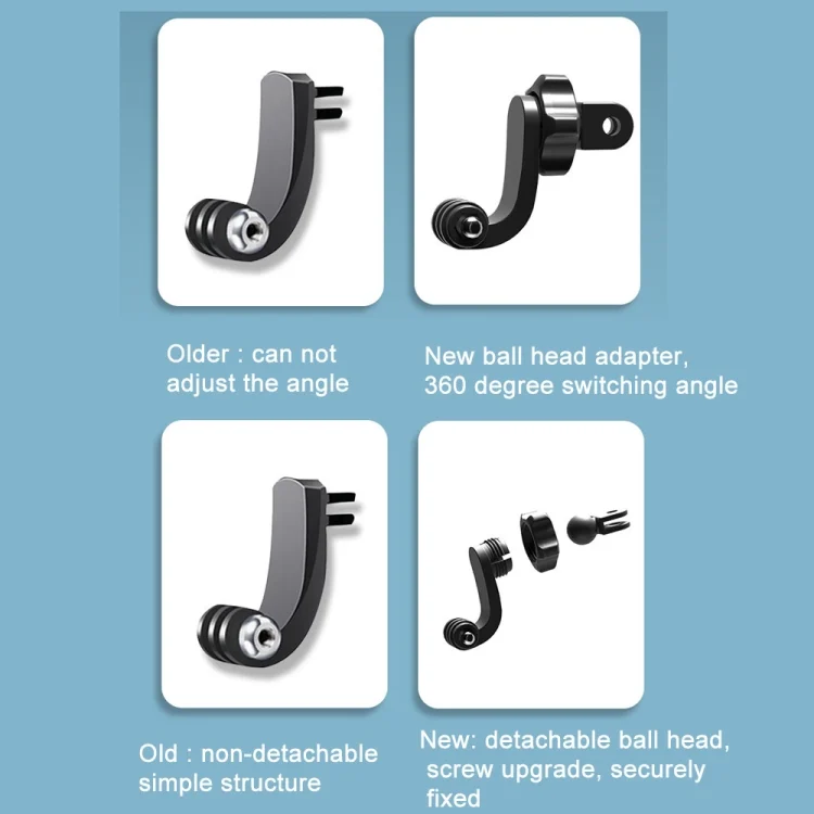 TBD06031235_4.webp 2 PCS Action Camera Universal Centered Vertical Shoot Horizontal Shoot Adapter - Image 5