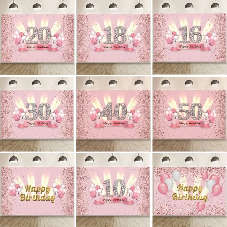 TBD0603135301_B1.webp 1.5x1m Cartoon Digital Birthday Balloon Party Scene Photographic Backdrop - Image 2