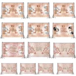 1.5m x 1m Rose Golden Balloon Birthday Party Background Cloth Photography Photo Pictorial Cloth - Image 2