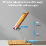 AP-2DP Desktop Liftable Wooden Tablet Laptop Support Stand - Image 4