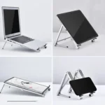 X23 3 In 1 Portable Storage Foldable Aluminum Phone Tablet Stand - Image 2