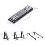 X23 3 In 1 Portable Storage Foldable Aluminum Phone Tablet Stand - Image 3