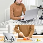 X23 3 In 1 Portable Storage Foldable Aluminum Phone Tablet Stand - Image 6