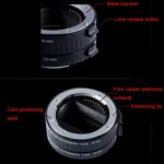 For Sony VILTROX DG-NEX Camera Automatic Close-Up Ring Macro Ring Set - Image 4