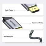QGeeM QG-UA13 Type-C To DP 4K 60Hz Nylon Braided Adapter Cable, Length: - Image 3