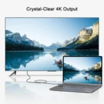 QGeeM QG-UA13 Type-C To DP 4K 60Hz Nylon Braided Adapter Cable, Length: - Image 5
