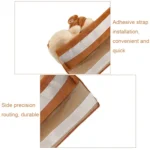 002 Cute Cartoon Thicked Seat Belt Anti-Strangled Protective Cushion, Length: - Image 5