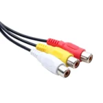 USB to 3 RCA Bus 1 Male 3 Female AV Audio Cable - Image 2