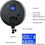 VILTROX VL-500T Intelligent Digital Display Circular LED Photography Fill Light - Image 4
