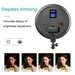 VILTROX VL-500T Intelligent Digital Display Circular LED Photography Fill Light - Image 5