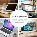 5002 USB Sound Card Computer Small Speakers Mini Desktop Audio - Image 6