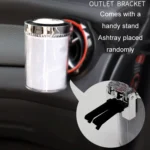 Car Air Conditioner Outlet Ashtray With LED Light - Image 5