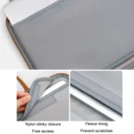 Baona Leather Fully Open Portable Waterproof Computer Bag - Image 5