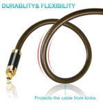 EMK GM/A8.0 Digital Optical Fiber Audio Cable Amplifier Audio Gold Plated Fever Line, Length: - Image 4