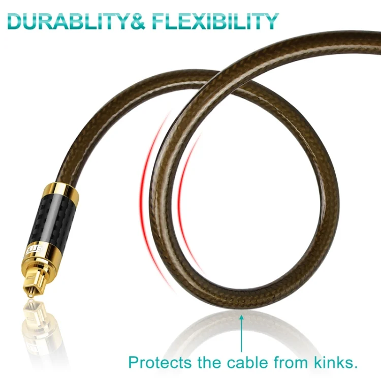 TBD0603296401_B3.webp EMK GM/A8.0 Digital Optical Fiber Audio Cable Amplifier Audio Gold Plated Fever Line, Length: - Image 4