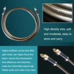 EMK GM/A8.0 Digital Optical Fiber Audio Cable Amplifier Audio Gold Plated Fever Line, Length: - Image 6