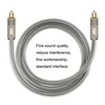 EMK YL/B Audio Digital Optical Fiber Cable Square To Square Audio Connection Cable, Length: - Image 5