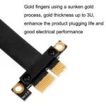 PCI-E 3.0 1X To 1X 90 Degrees Reverse Graphics Card / Wireless Network Card / Conversion Card Extension Cable - Image 3