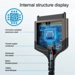 Aluminum Easy Drive Line USB3.0 To SATA Hard Disk Data Cable Supports 2.5 Inch SATA 22P - Image 3