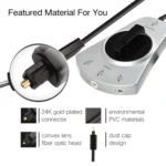 3 In 1 Out Switch Manually Switching Digital Audio Fiber Optic Switch With Cable - Image 2