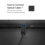 3 In 1 Out Switch Manually Switching Digital Audio Fiber Optic Switch With Cable - Image 3