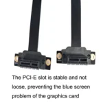 PCI-E 3.0 1X 180-degree Graphics Card Wireless Network Card Adapter Block Extension Cable, Length: - Image 5