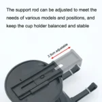 B1101 Car Water Cup Holder Multi-functional Air Conditioning Outlet Ashtray Fixing Bracket - Image 3