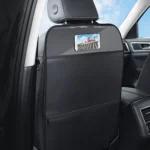 Car Seat Back Children Anti-kick Pad Back Rear Anti-dirty Universal Leather Protection Pad Storage Bag