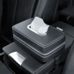 Car Sunshade Board Seat Back Tissue Box Multi-functional Elastic Belt Leather Paper Box - Image 2