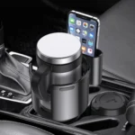 2 in 1 Car Center Console Water Cup Holder Multi-purpose Storage Box