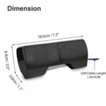 Mini Clip-On USB Stereo Speaker Soundbar for Notebook Laptop PC Desktop Tablet - Image 3