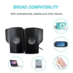 Mini Clip-On USB Stereo Speaker Soundbar for Notebook Laptop PC Desktop Tablet - Image 4