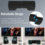 Mini Clip-On USB Stereo Speaker Soundbar for Notebook Laptop PC Desktop Tablet - Image 6