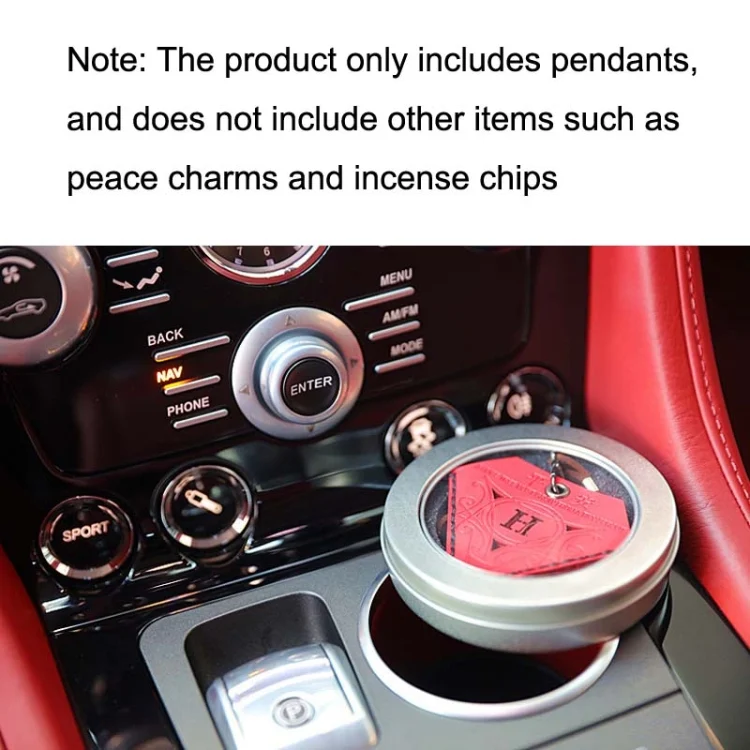 TBD0603366101_B3.webp Car Pendant Triangular Ping An Charm Bag Leather Rearview Mirror Ornament - Image 4