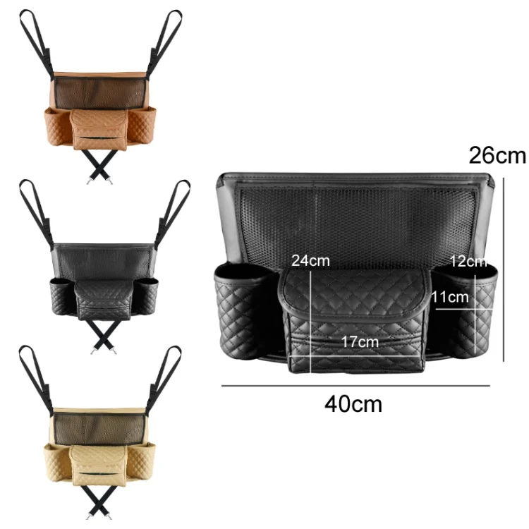 TBD0603384301_B1.webp Car Central Control Seat Back Leather Multifunctional Storage Bag - Image 2