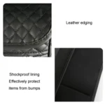 Car Central Control Seat Back Leather Multifunctional Storage Bag - Image 3