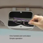 Multifunctional Car Glasses Box Car Sunshine Board Tickets Glasses Clamp - Image 6