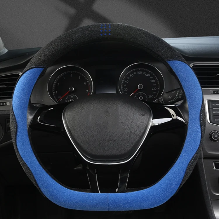 Turned Fur D Type Steering Wheel Cover