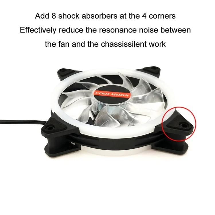 TBD0603402801_B2.webp COOLMOON 12cm Dual Aperture Computer Mainframe Chassis Dual Interface Fan - Image 3