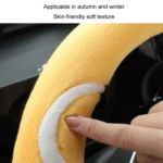 Car Steering Wheel Cartoon Short Fluff Handle Cover - Image 4