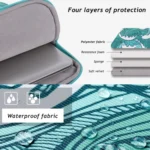 PU Leather Printing Laptop Liner Bag Tablet Sleeve Bag - Image 6