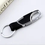 3pcs Men Car PU+Metal Keychain Waist Hanging Key Ring - Image 3