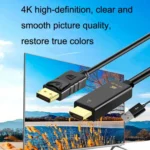 4K 60Hz HDMI To DP Adapter With Power Supply HD Converter - Image 3