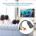 K13W HDMI To AV 1080P HD Converter, Cable Length: 0.5m - Image 6