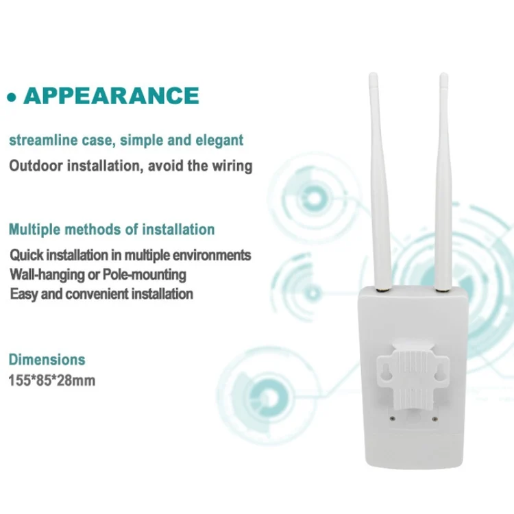 TBD06034763_B2.webp 4G LTE Router CPE Outdoor Waterproof Mobile Router Triple Network, EU Plug - Image 3