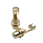 10psc AV Audio Plug RCA Lotus Female Plug With Clip - Image 3