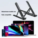 2 In 1 Laptop Mobile Phone Stand Heightening Cooling Stand - Image 4